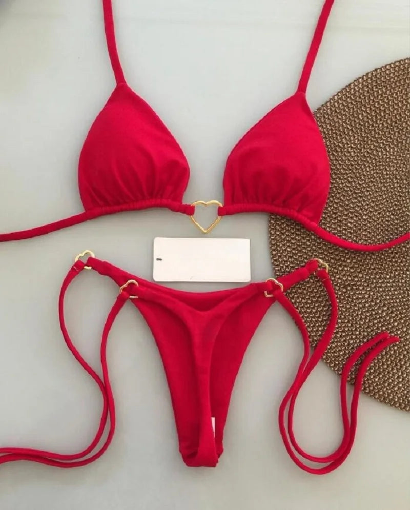 Halter Brazilian Bikini Set