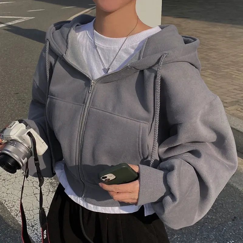 Oversized Zip-Up Hoodie