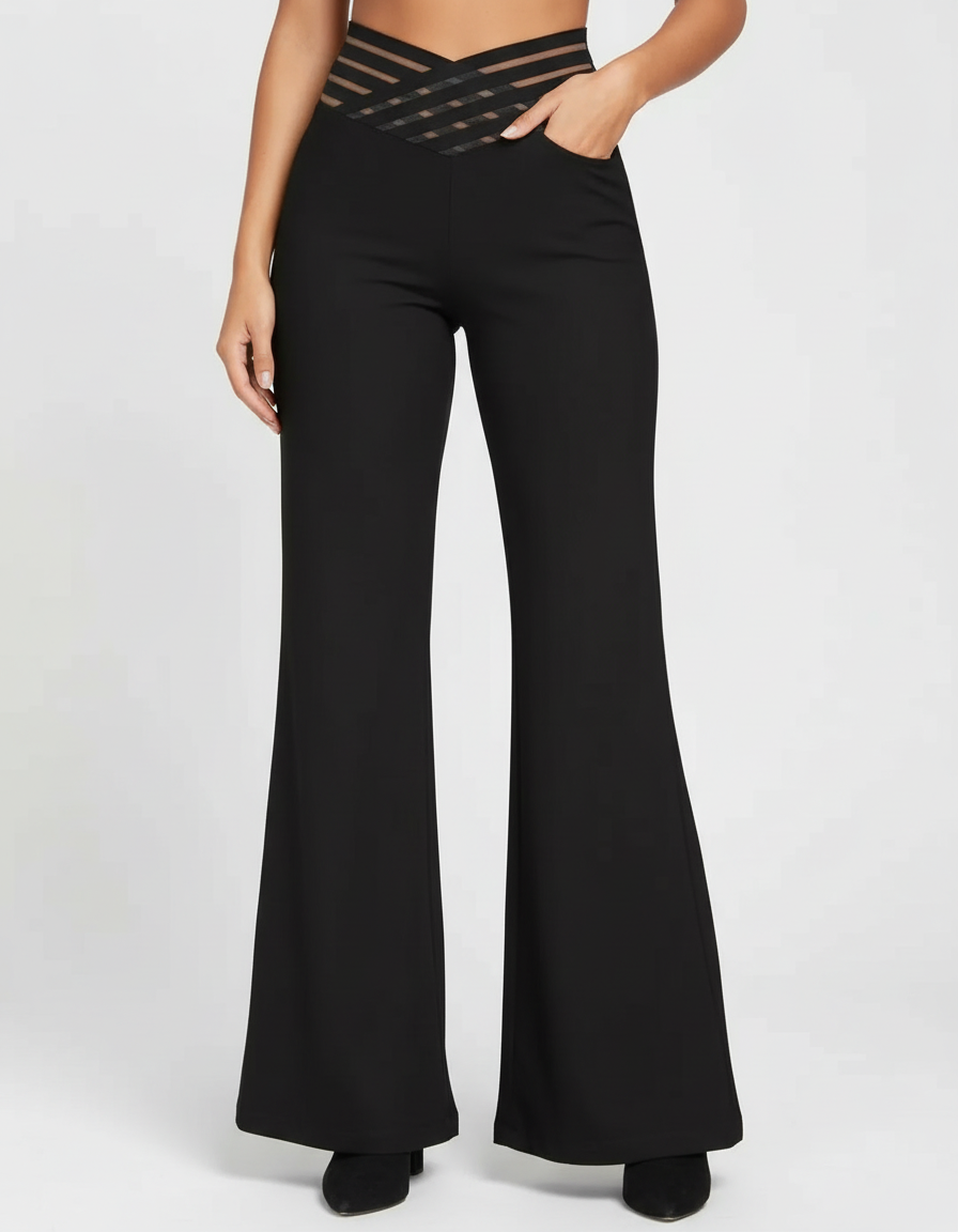 High-Waist Flare Jeans