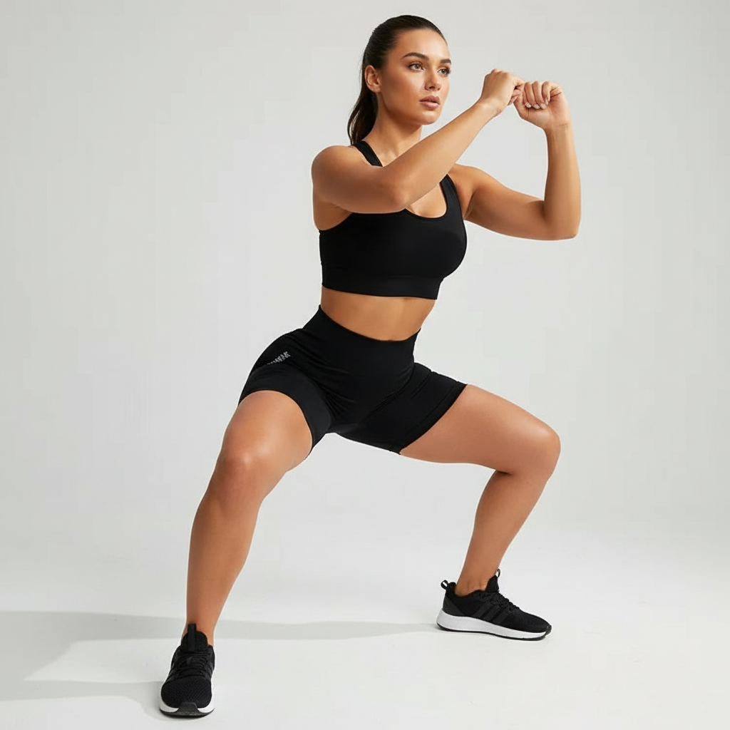 High-Waist Performance Shorts