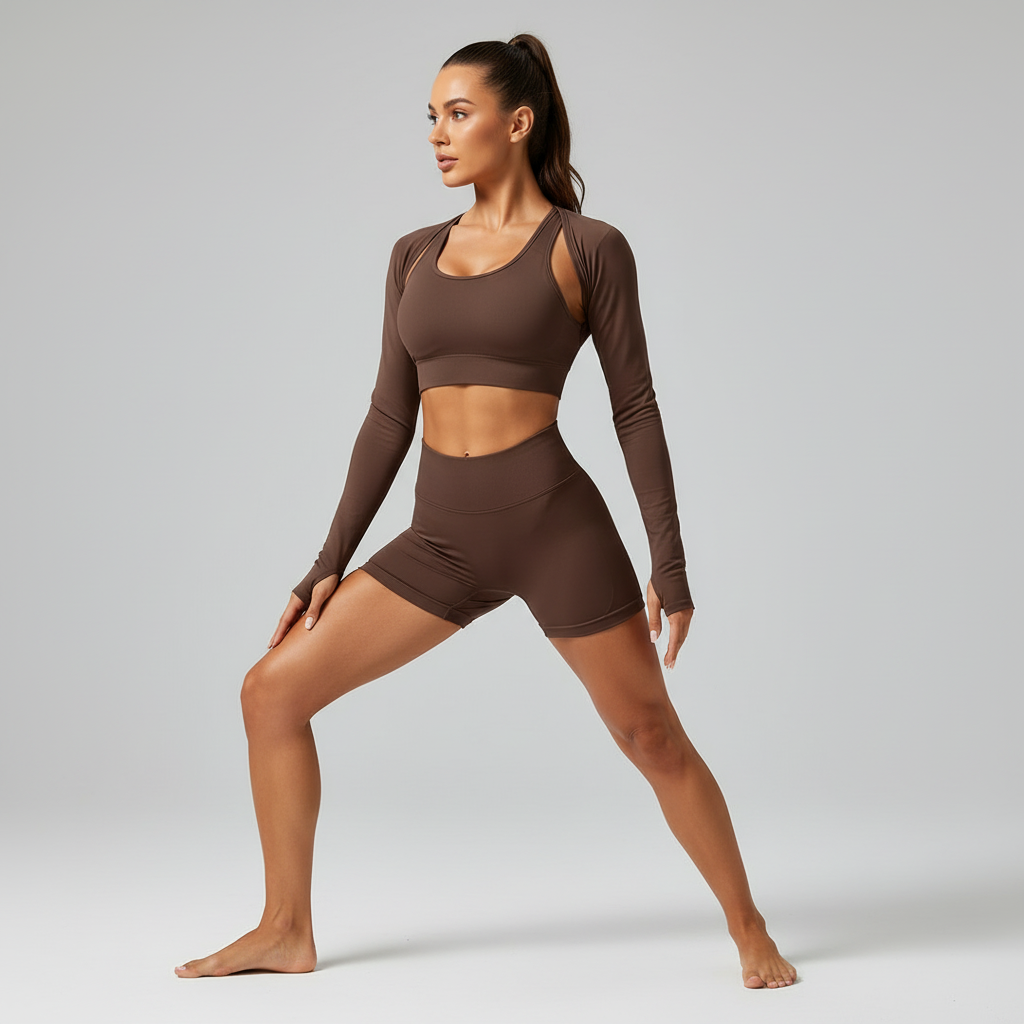 High-Waist Yoga Shorts