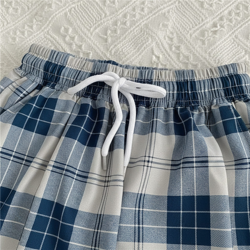 Plaid Loose-Fit Harem Pants