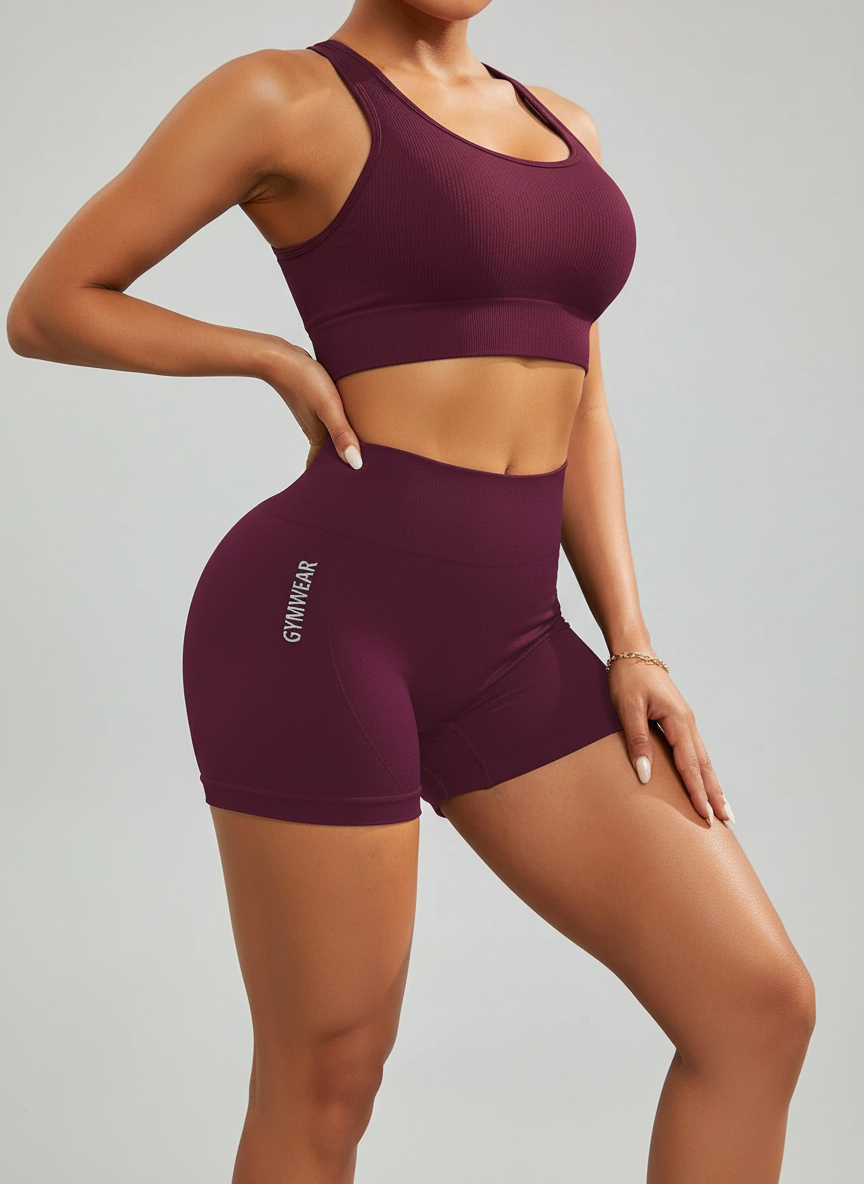 High-Waist Performance Shorts